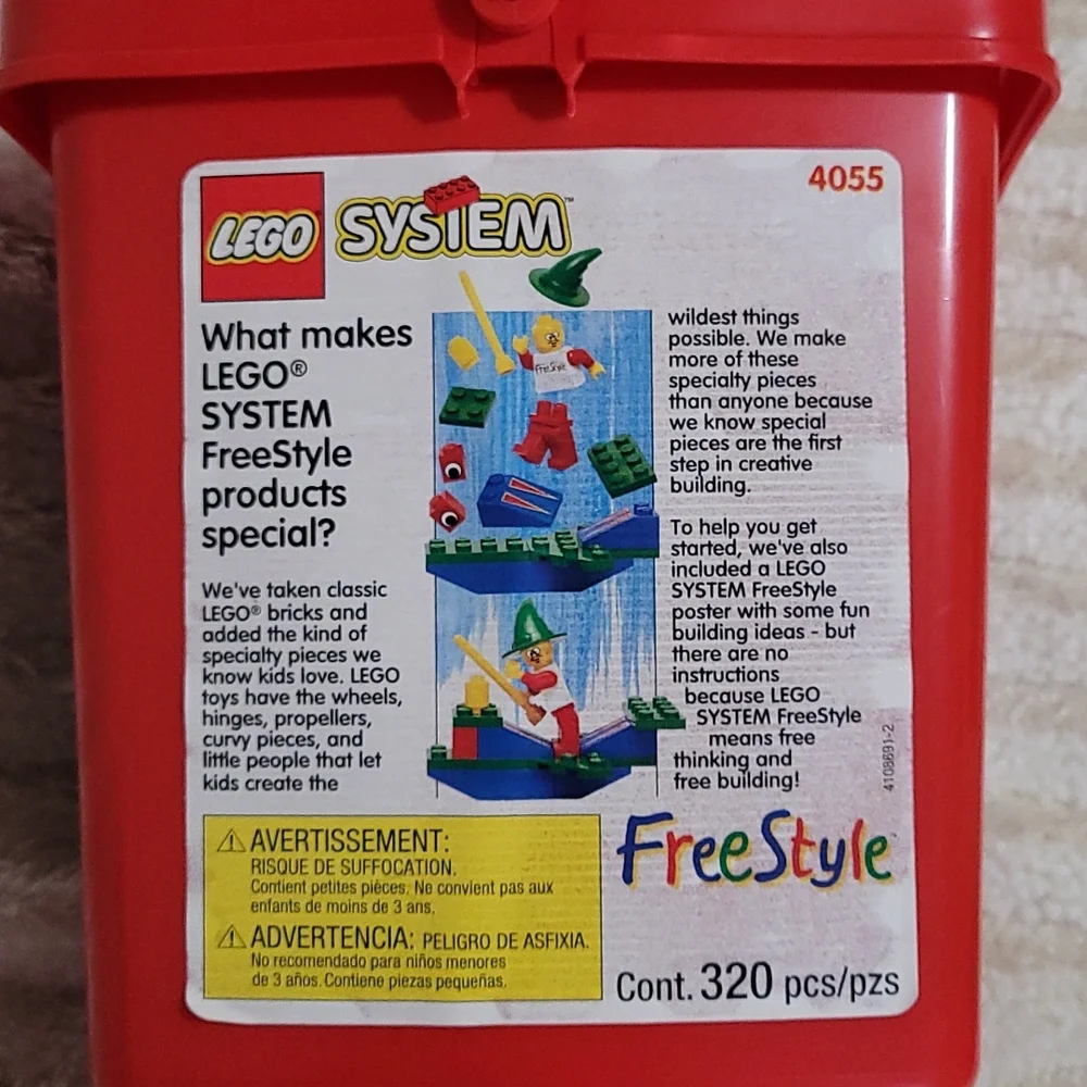 NEW RARE 1997 LEGO System 4055 SEALED Freestyle 320 Special Pieces Value Bucket